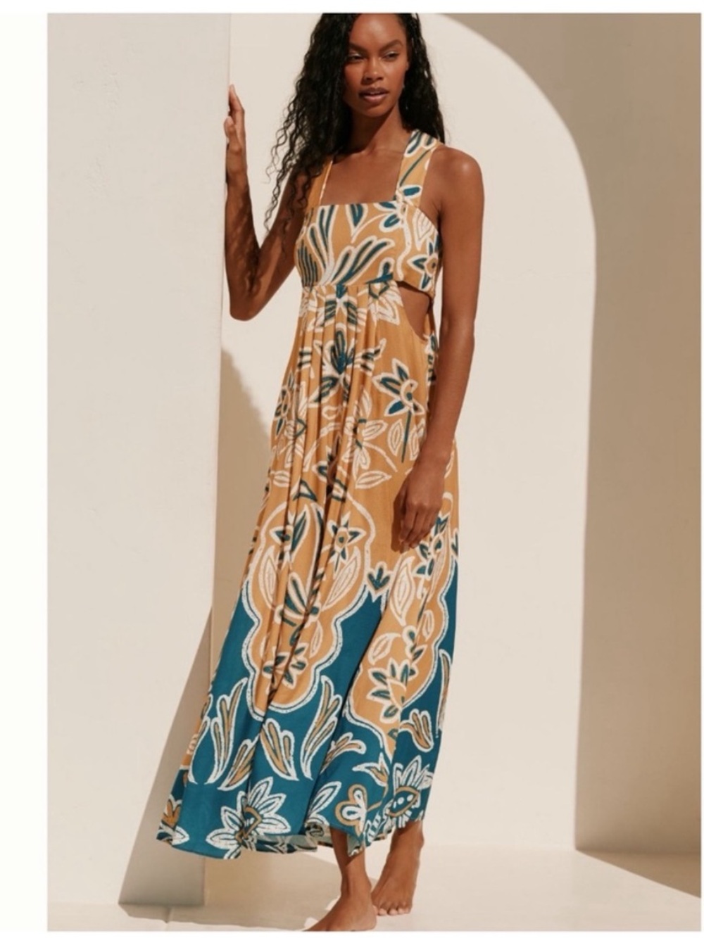 NWT Anthropologie The Piper Bandeau Maxi Dress, L